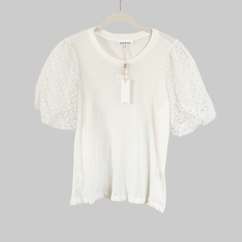 Heartloom Joyce Tee Eggshell Size XS NWT - Picture 5 of 6